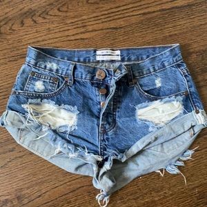 One teaspoon denim shorts